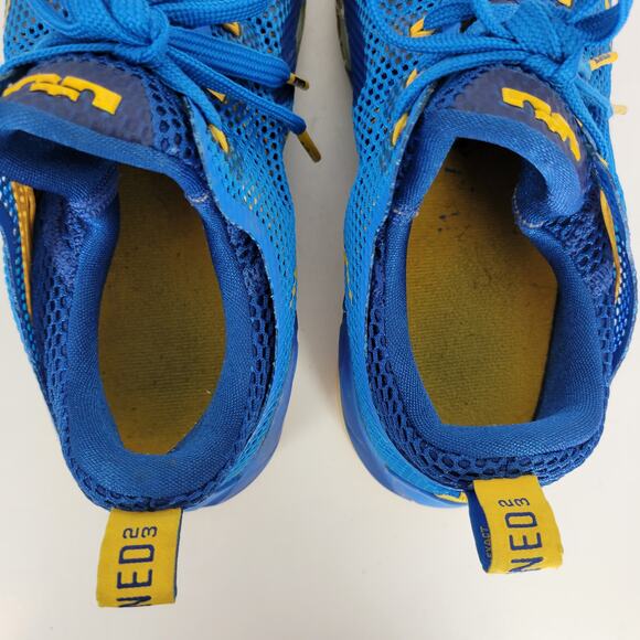 Nike Men's Lebron XII(12) Low Entourage Basketball Shoes 6.5 Blue Yellow Sneaker - Picture 4 of 10